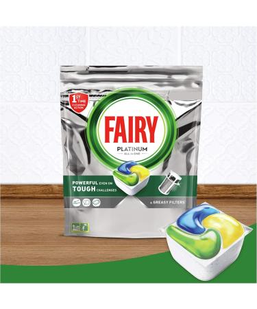 Fairy Platinum Dishwasher Tablets Regular 3 x 63 units - Buy Online on SooperMarket.com
