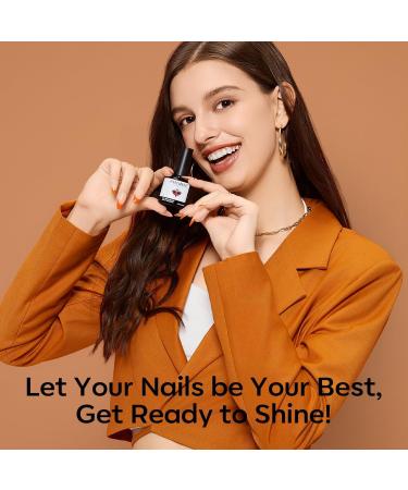 Modelones 32 PCS Gel Nail Polish Kit 28 Colors Nude Brown Gel Polish with Glitter & Glossy & Matte Gel Top Base Coat Glitter Nude Brown Red Pink Gel DIY Home Nail Curing Gifts for Women - Buy Online on SooperMarket.com
