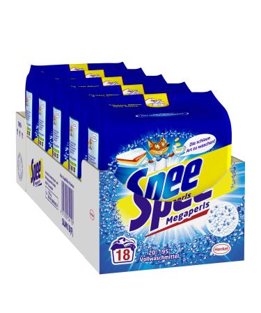 Spee Megaperls Universal 3+1 full detergent 90 (5 x 18) washloads purity radiance and freshness for your laundry - at a clever fresh 18 pieces (5 pack)