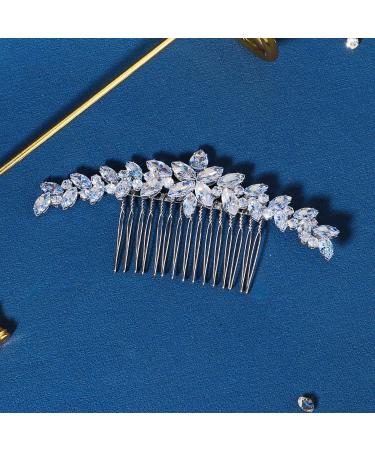 Missgrace Boho Zircon Crystal Hair Comb - Bridal Wedding Prom Hair Accessory for Women and Girls - Buy Online on SooperMarket.com