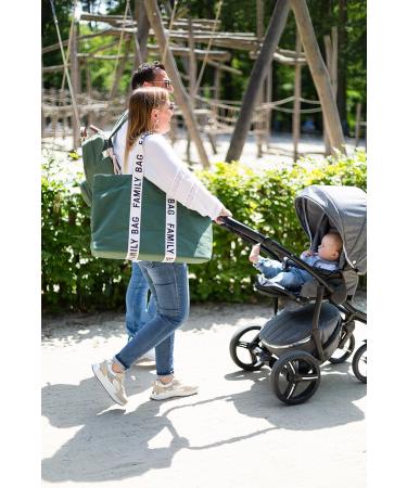 CHILDHOME Family Bag Changing Bag Travel/Weekend Bag Large Capacity Detachable Pouch Included Green Signature Collection - Buy Online on SooperMarket.com