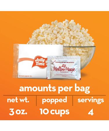 JOLLY TIME Sweet Microwave Popcorn Gluten Free Non-GMO 4 Pack (Mallow Magic 2ct Boxes) 3 oz x 8 - Buy Online on SooperMarket.com
