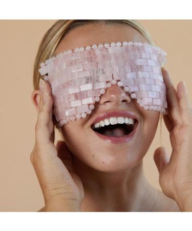 Skin Gym Rose Quartz Eye Mask - Soothing Anti-Aging Depuffing & Wrinkle Relief for Stress & Fatigue - Shop Internationally - Buy Online on SooperMarket.com