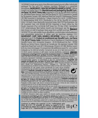 illycaffe illy Individually Wrapped Decaffeinated Coffee Servings 18-Count 131 g (Pack of 2) 18 Count (Pack of 2) - Buy Online on SooperMarket.com