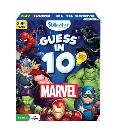 Skillmatics Marvel Card Game - Guess in 10, Quick Game of Smart Questions, Gifts for 8 Year Olds and Up, Fun Family Game Guess in 10 Marvel