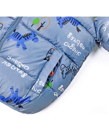 Baby Winter Hooded Puffer Coat, Lightweight & Windproof, Fashion Pattern, 18-24 Months - Buy Online on SooperMarket.com