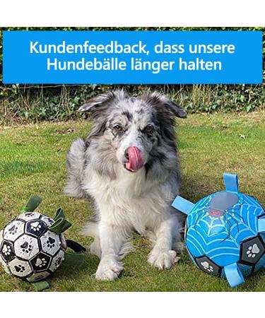 X Xben Dog Toys Ball - 20cm Interactive Football for Small & Medium Dogs | Durable Inflatable Perfect for Indoor & Outdoor Play - Buy Online on SooperMarket.com