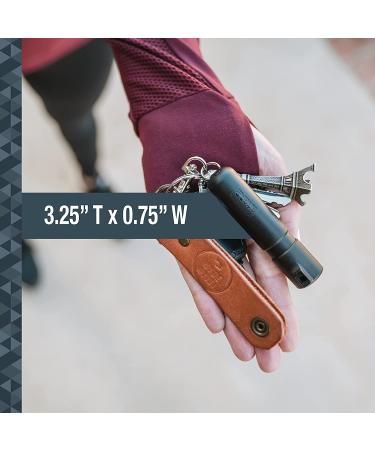 SABRE Mighty Discreet Pepper Spray - Ultra-Compact Design - 16 Bursts - 12-Foot Range - UV Marking Dye - Key Chain - Black - Buy Online on SooperMarket.com