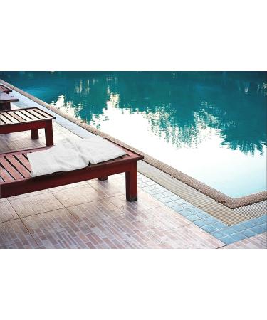 100% Cotton White Bath Towels 22x44 Pack of 6 - Quick Drying & Soft | Ideal for Bathroom, Pool, Gym, Spa - Everyday Use - Buy Online on SooperMarket.com