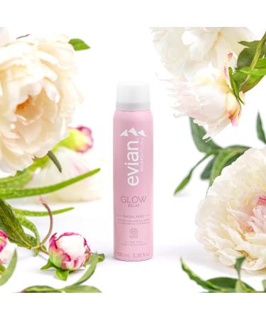 Evian Glow Facial Mist - Organic Radiance Boost - Nourish Skin & Enhance Makeup - All Skin Types - French Alps Skincare - Buy Online on SooperMarket.com