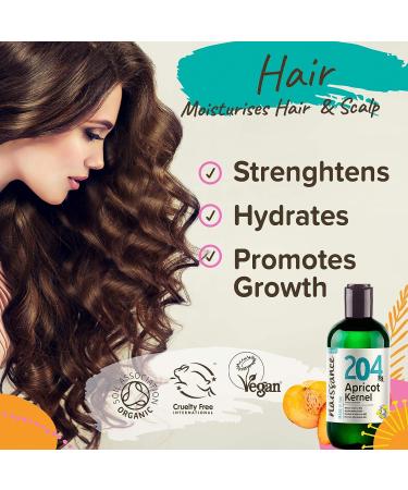 Naissance Organic Apricot Kernel Oil 8 fl oz - Cold Pressed, Hexane Free, Vegan - Moisturizes Skin & Hair - Buy Online on SooperMarket.com