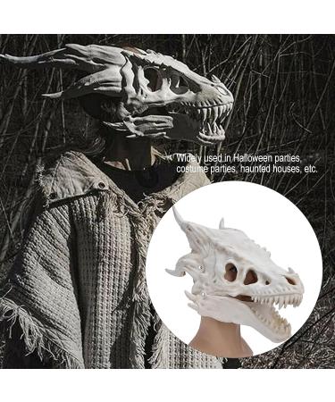 Scary Halloween Mask Latex Simulation Dinosaur Skull Mask Head Cover Halloween Skull Mask Scary Latex Full Head Realistic Masks for Halloween Costume Party Cosplay - Buy Online on SooperMarket.com