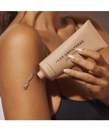 + Lux Unfiltered N 10 Blurring Body Glow (Fragrance Free) - Blurs Imperfections - Washable - Instant - Hydrating - Vegan Body Lotion
