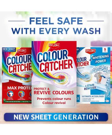 Colour Catcher Premium 2in1 Protect & Revive Laundry Sheets Prevents Colour Run Accidents and Revives Colours - 20 Sheets Unscented 1 count (Pack of 20) - Buy Online on SooperMarket.com