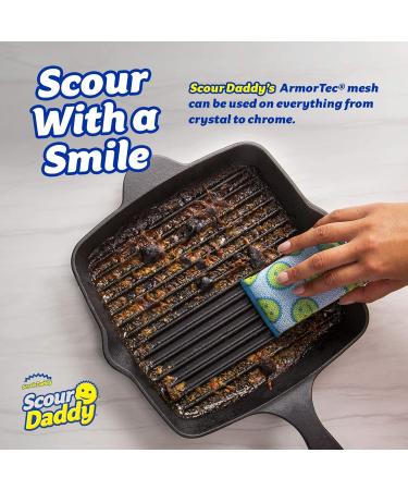 Scrub Daddy XL Scour Daddy: Non-Scratch Heavy Duty Scouring Pads - Perfect Alternative to Metal Scourers for Washing Dishes - Buy Online on SooperMarket.com