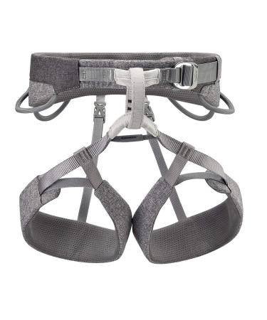Petzl SAMA Unisex Harness - Rock Climbing Harness for the Gym, Crag, or Multi-Pitch Routes - Grey - M