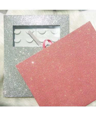 Glitter Paper Eyelash Storage Book - 16 Pairs Organizer & Display Case in Pink - Buy Online on SooperMarket.com