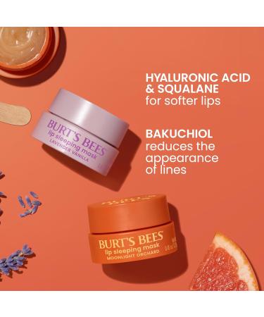Burt s Bees Moonlight Orchard Lip Sleeping Mask - Hydrating Overnight Lip Treatment & Stocking Stuffer Gift | Hyaluronic Acid & Squalane - 0.45 oz - Buy Online on SooperMarket.com
