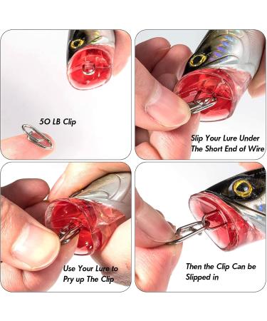 Dr.Fish Stainless Steel Fishing Power Clips - 25LB Micro Quick Snap Connectors 20 Pack - Buy Online on SooperMarket.com
