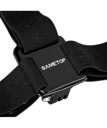 Sametop Head Strap Mount for GoPro & DJI Osmo Action Cameras - Compatible with Hero 11-1, Fusion, Max - Adjustable Headband for Hands-Free Shooting - Buy Online on SooperMarket.com