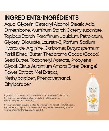 Jergens Nourishing Honey Moisturizer & Body Lotion for Dry Skin (620 mL) 620 ml (Pack of 1) Honey - Buy Online on SooperMarket.com