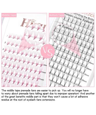 Pink 6D Colored Premade Fans Lash Extensions | Short Stem Pointy Base | Volume Fans | 0.07 D Curl | Mix 8-15 | Eyelash Extensions - Buy Online on SooperMarket.com