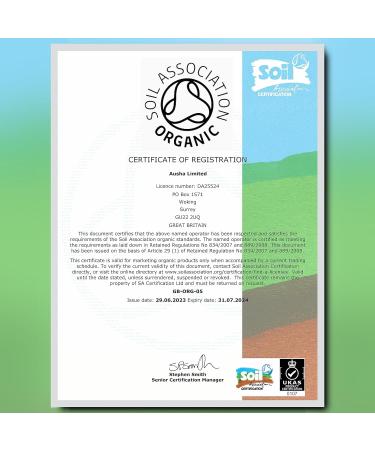 Ausha Organic Black Peppercorns 100g | 2** Star Great Taste Award 2023 | Smoked for Cooking | Certified Organic - Buy Online on SooperMarket.com