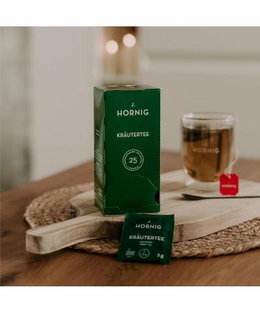 J. Hornig Herbal Tea - Natural Blend Balanced Taste 100 Bags (4 x 25) | Premium International Shipping - Buy Online on SooperMarket.com