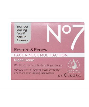 No7 Restore & Renew Face & Neck Multi Action Cream 1.69 fl oz - Anti-Aging Skincare - Buy Online on SooperMarket.com