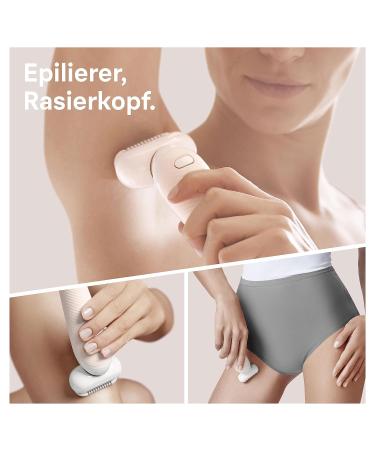 Buy Braun Silk- pil 9 Flex Epilator for Women - 5 Attachments Flexible Head White/Gold | International Shipping Available - Buy Online on SooperMarket.com