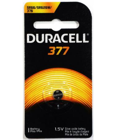 Procter & Gamble 67848 DURA2PK 1.5V 377Battery Color-Original 1 Count (Pack of 1) Original Version
