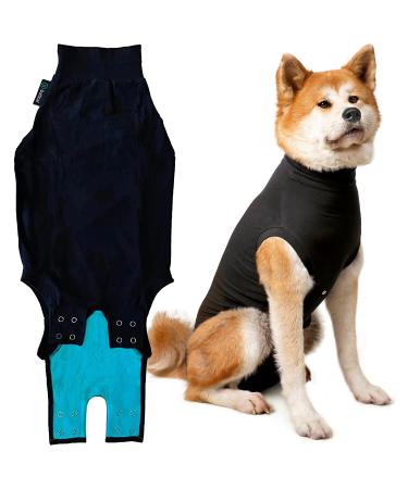 Suitical Recovery Suit Dog Extra Large Black Black XL