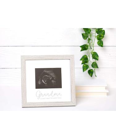 Kate & Milo Rustic Grandma Sonogram Picture Frame - Gender-Neutral Pregnancy Announcement Photo Frame for Baby Keepsake - Buy Online on SooperMarket.com