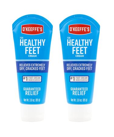 O'Keeffe's Healthy Feet Foot Cream for Extremely Dry, Cracked Feet, 3 Ounce Tube, (Pack of 2) 2 - Pack