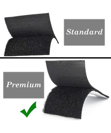 STAY GENT Self Adhesive Hook and Loop Tape - 11CM Wide, 1M Long - Black Nylon Fabric Fastener for Couch Cushions, Guitar Pedals, Cable Management - Ideal for Crafts Projects - Buy Online on SooperMarket.com