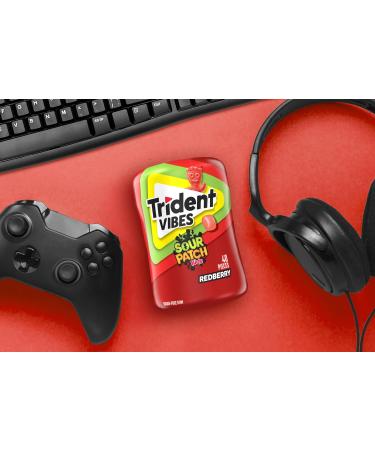 Trident Vibes Sour Patch Kids Sugar-Free Gum Redberry 40 count (Pack of 6) Redberry 40 count (Pack of 6) - Buy Online on SooperMarket.com