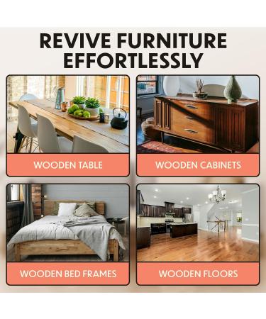 50PC Furniture Repair Kit - Brushes Markers Resin Wood Filler & More | Scratch & Molding Repair for Any Wood Color - Buy Online on SooperMarket.com