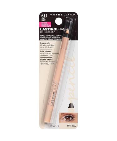 Maybelline New York Eyestudio Lasting Drama Waterproof Gel Pencil - Soft Nude 0.037 oz - Long-Lasting Waterproof Eyeliner - Buy Online on SooperMarket.com