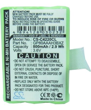 Replacement Battery for Clarity C4220 C4230 C4230HS | GP80AAAH3BXZ | 800mAh 3.6V - International Shipping Available - Buy Online on SooperMarket.com