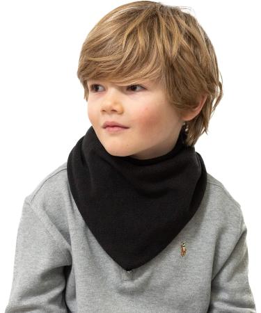 Cute Warm Fleece Baby Toddler Snood Scarf - Fits 6 months to 5 Years | Cozy & Soft | Boys & Girls Designs - Black - Buy Online on SooperMarket.com