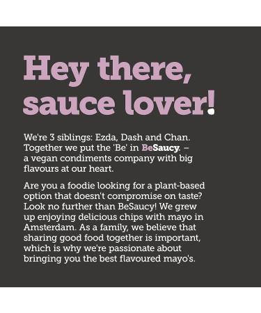 BeSaucy Black Truffle Mayonnaise 180g Glass Jar - Vegan Friendly Spread, Dip, Mash Stir-In and Pasta/Pizza Partner, UK-Made - Buy Online on SooperMarket.com
