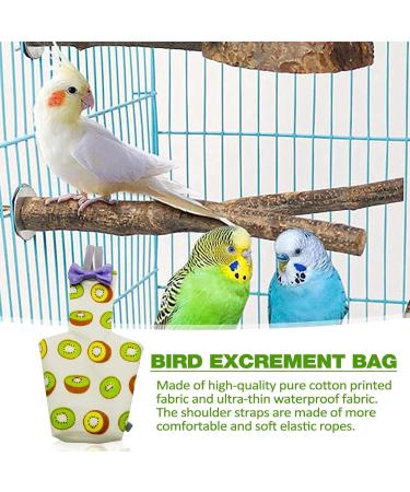 EsEico Reusable Parrots Nappy Pure Cotton Bird Washable Diapers Soft Parrot Nappy Multicoloured Printed Design Adjustable Cotton Fabric Pee Pads for Medium Parrots Cockatiels and Lovebirds. Kiwi - Buy Online on SooperMarket.com