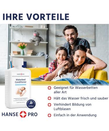 Hansse Pro Waterbed Conditioner 8 x 250 ml | Ultimate Care & Protection for All Water Beds | Clean & Maintain Your Waterbed - Buy Online on SooperMarket.com