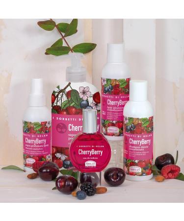 Helan I Sorbetti CherryBerry - Gentle Shower Gel & Shampoo for Women and Men with Vitamin C Sweet Almonds & Blackcurrant - Concentrated Hair & Body Wash with Revitalising Action - Made in Italy 150ml - Buy Online on SooperMarket.com