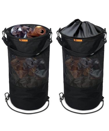 Port City Creations Boat Trash Bag - Portable Outdoor Mesh Bag for Boat, Kayak & Camper (Black) - Buy Online on SooperMarket.com