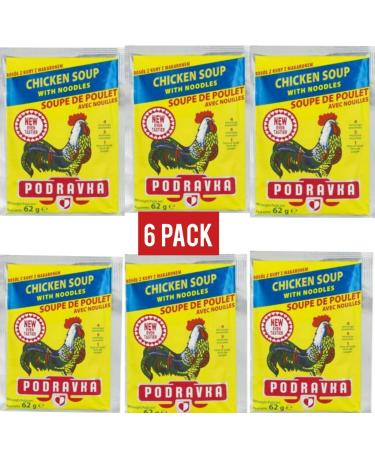 Podravka Chicken Flavored Noodle Soup 6 (2.2 oz packages)