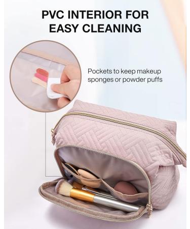 BAGSMART Travel Makeup Bag Organizer Case for Women - Pink - Buy Online on SooperMarket.com