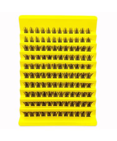 120 Pieces 8-16 mm Mixed Eyelashes Individual Clusters DIY Individual Cluster Lashes Individual Extensions Cluster Eyelashes Individual False Eyelashes for Individual Eyelashes at Home (C-curl 120P (8-16 mm) S07