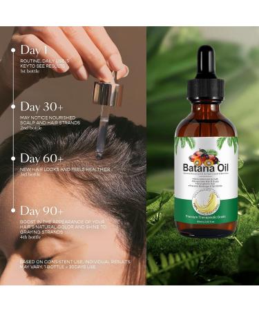 FunnAura Batana Oil for Hair Growth Set 60ml Natural Hair Oil Organic with Micro Growth Roller - Buy Online on SooperMarket.com