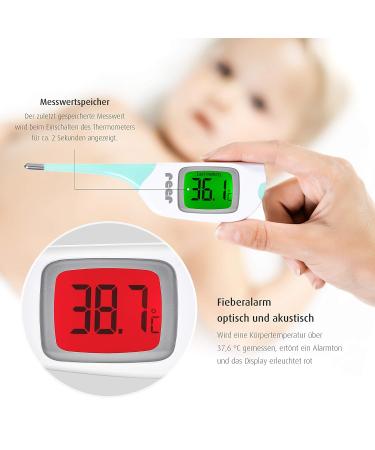 Reer ColourTemp Digital Fever Thermometer for Babies - Large Display & Coloured Fever Alarm - 1 Pack - Buy Online on SooperMarket.com